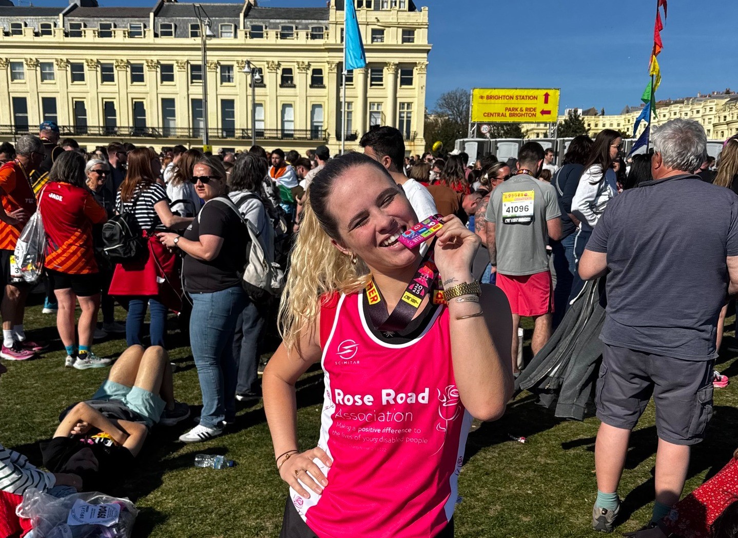 Freya's Brighton Marathon Medal