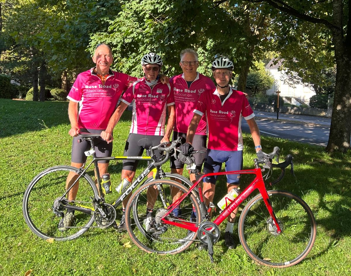 Rose Roadies with their bikes