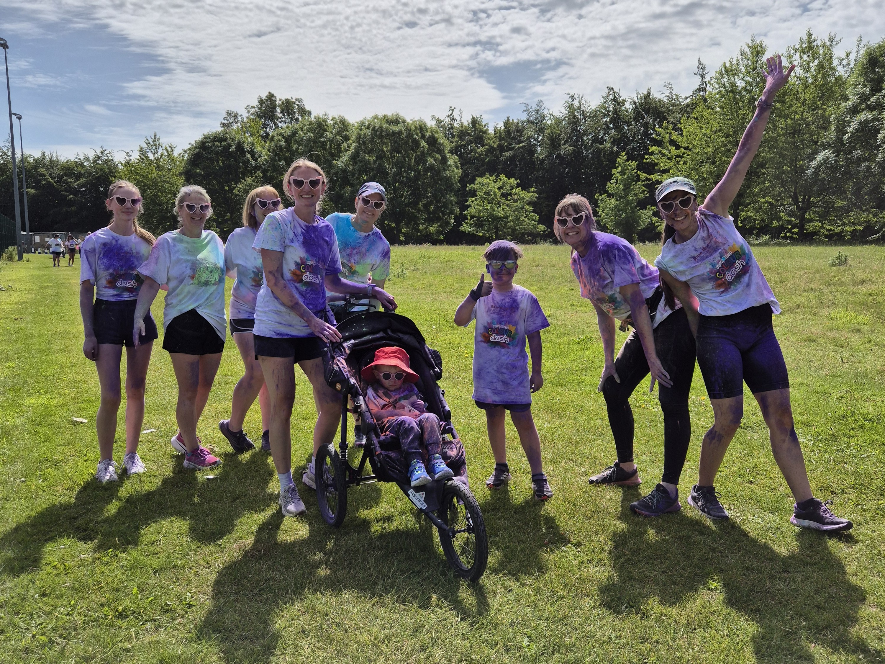 At the finish line