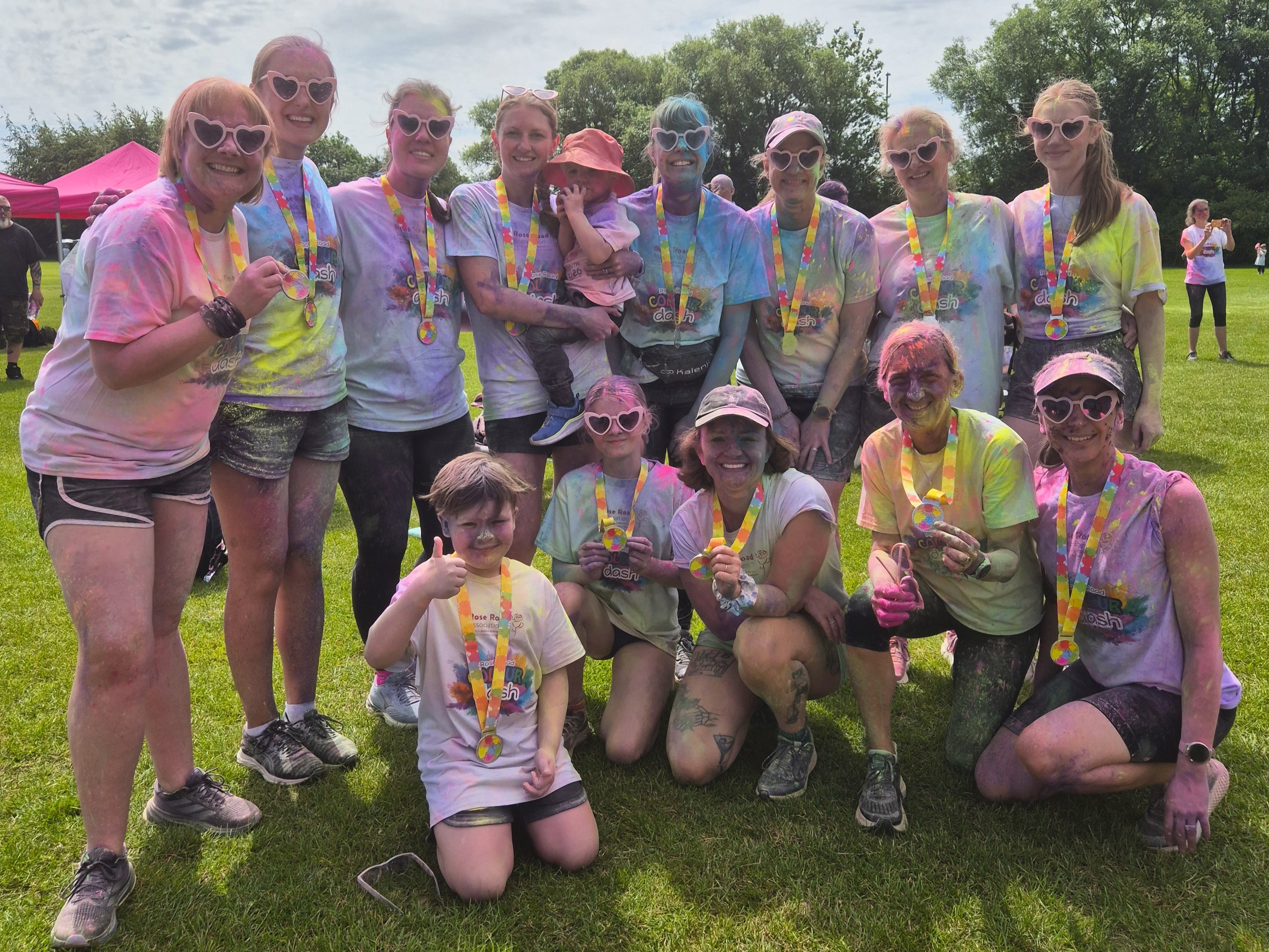 At the finish line