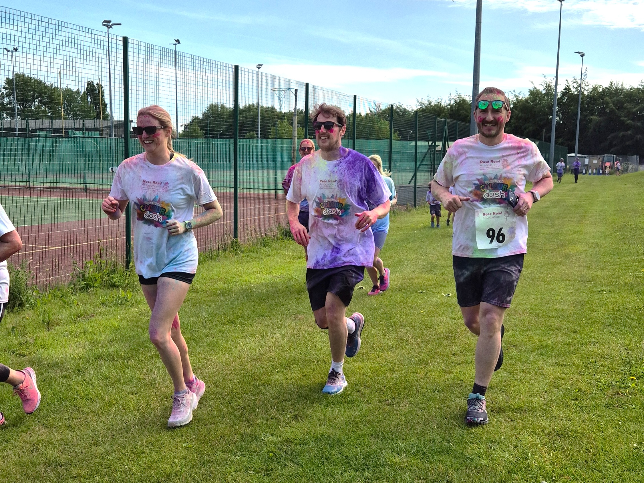 At the finish line