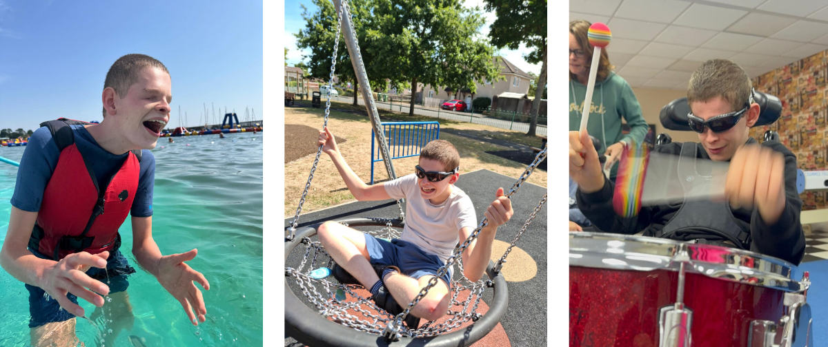 Liam having fun with Rose Road