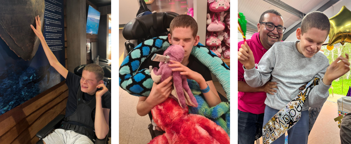 Liam having fun with Rose Road