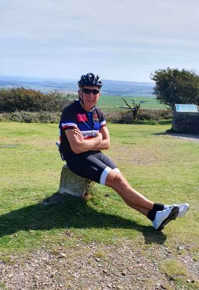 Bruce Elkins on a cycle challenge