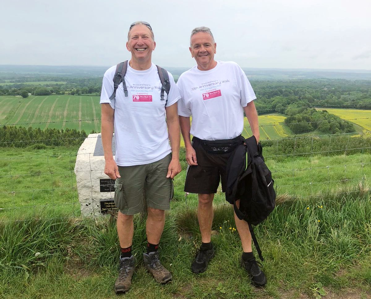 Bruce and Peter at the start