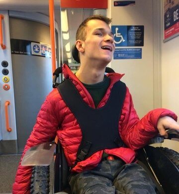 young person in wheelchair using south western railway